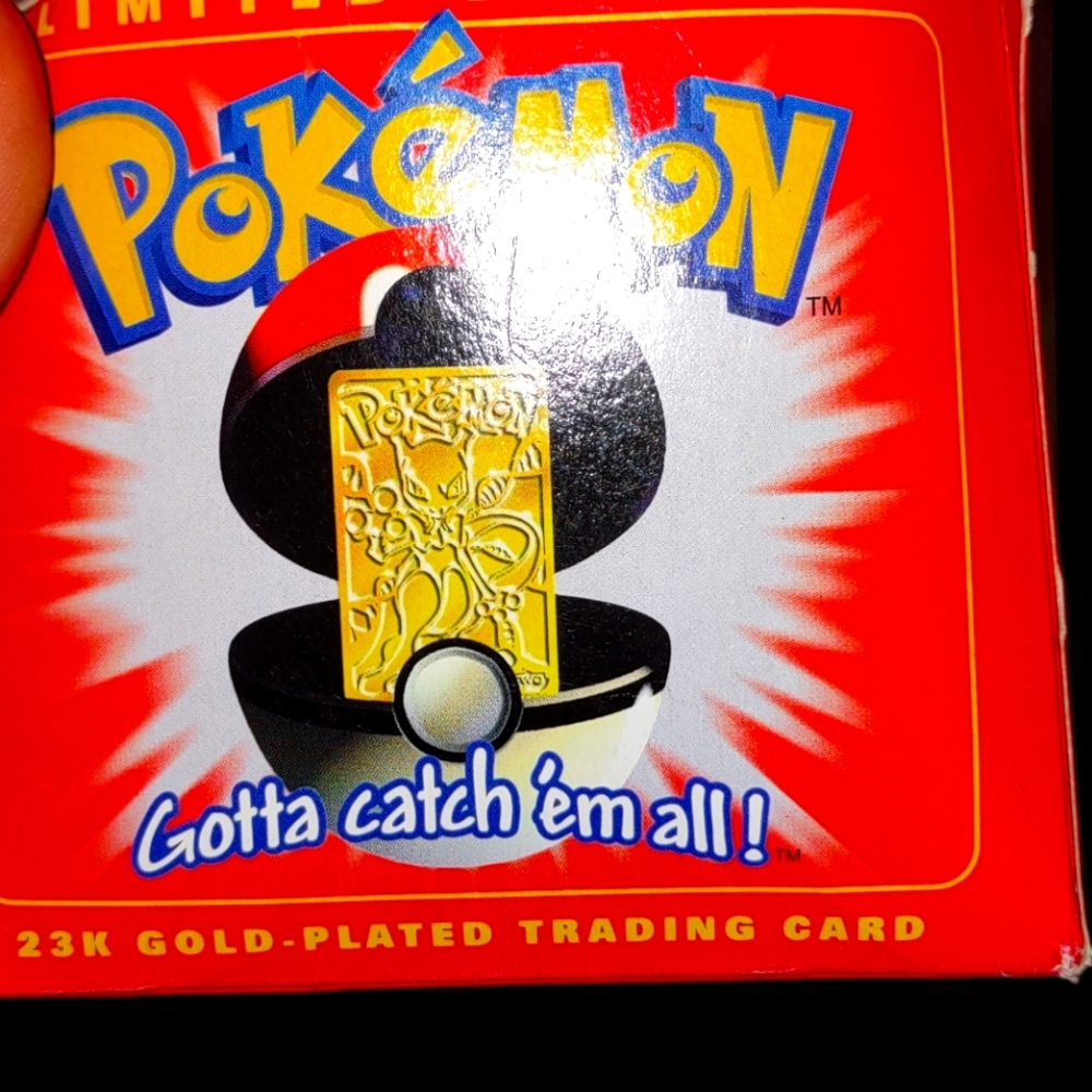 Pokemon 24 karat gold card new in the box